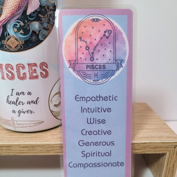 Pisces Zodiac Tumbler & Bookmark Bundle – The Crowing Hen - Picture 4 of 11